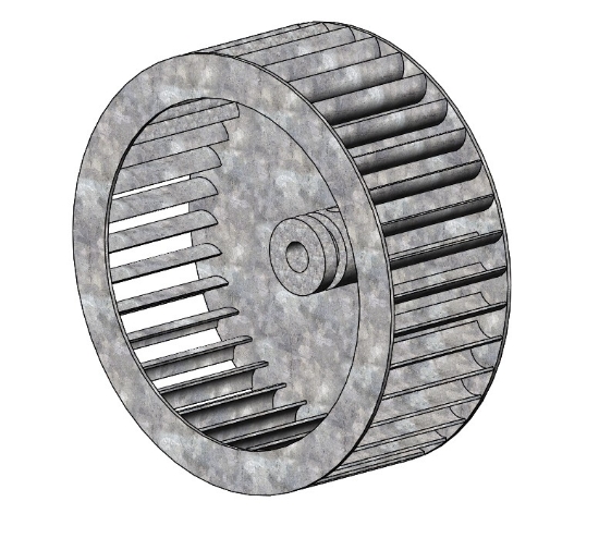 200X75X38 Kanat Fan 15 Tepsili Konveksiyonel Fırın Fanı  resmi
